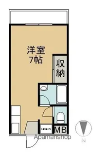 第2メゾン西丸【202号室】の間取り