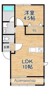 ベネディエーレⅡ【204号室】の間取り