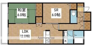 ホーリー弁天橋【105号室】の間取り