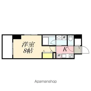 CENTRAL S 砂山町【7階】の間取り
