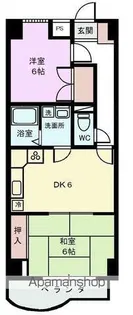 グランドヒルズ翔【205号室】の間取り