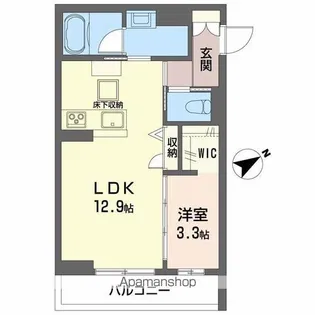 レフィシア小田原【1階】の間取り