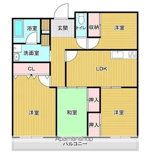 ロイヤルハイツE【2階】の間取り