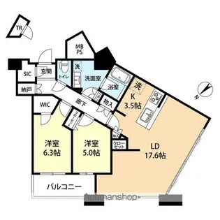 アイタワー【30階】の間取り