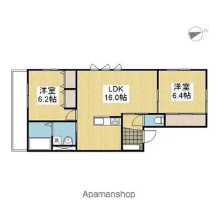MKO中須賀D棟【.201号室】の間取り