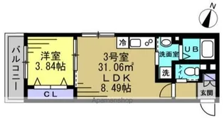 SUN HORIZON Ⅰ【3階】の間取り