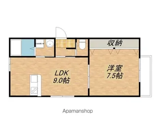 FELIZ【101号室】の間取り