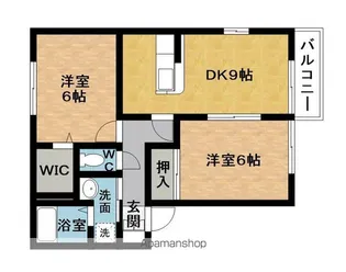 グリーンフローラA【1階】の間取り