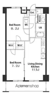 千葉県千葉市中央区新宿1丁目【マンション】の間取り