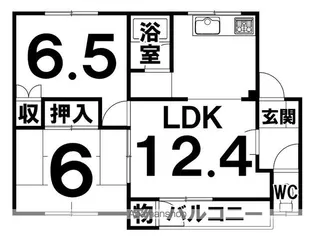 コスモマンション【2階】の間取り