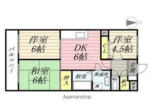 神奈川県横浜市戸塚区前田町【マンション】の間取り