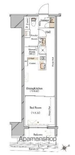 ブランシエスタ浅草蔵前【5階】の間取り