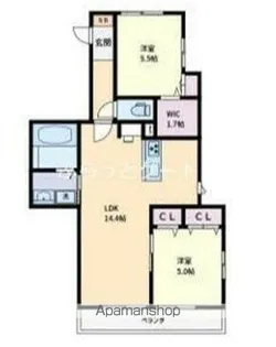 RUBENS【2階】の間取り