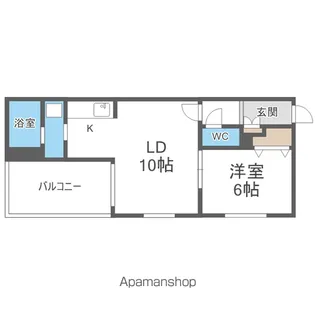 クラリス豊平V【402号室】の間取り