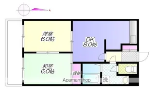 フォートレスセブン【3階】の間取り