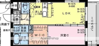 クロスワイズ中西町【2階】の間取り
