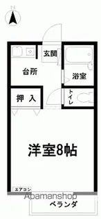 グリーンハイツ八ツ坂B【202号室】の間取り