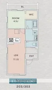 クレアーレ上目黒諏訪山ⅡWOOD HOUSE【2階】の間取り