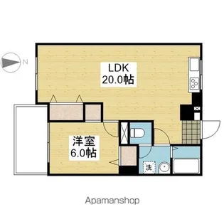 スミタスヴィレッジ空港通Ⅰ【505号室】の間取り