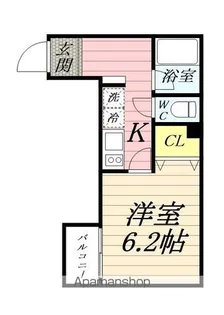 B’CASA TSURUMI【2階】の間取り