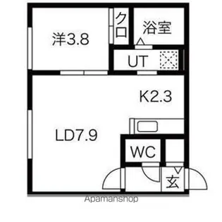 プリオール千歳【4階】の間取り
