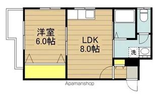 フレームショット【402号室】の間取り