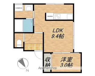 エクセルピーク【103号室】の間取り