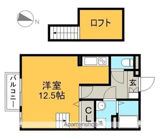 ヴィラ ソレイユ【2階】の間取り