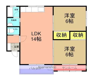 フォレストパーク【C-102号室】の間取り
