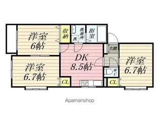 光コーポ【101号室】の間取り
