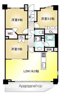 サンメゾン宮前平GATE【204号室】の間取り