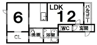シェル・メゾンC【3階】の間取り