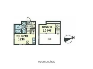 ハーミットクラブハウス保土ヶ谷南【2階】の間取り