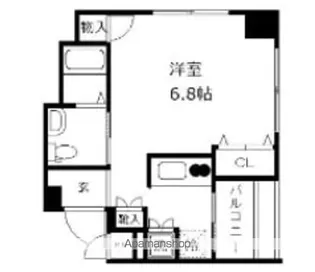 ガリシア日本橋水天宮Ⅱ【7階】の間取り