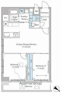 ステラテラス【9階】の間取り