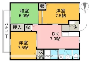 グリーンゲイブル【2階】の間取り