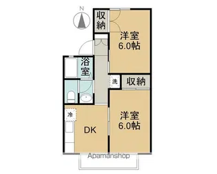 北条グリーンヒルズ A棟【2階】の間取り
