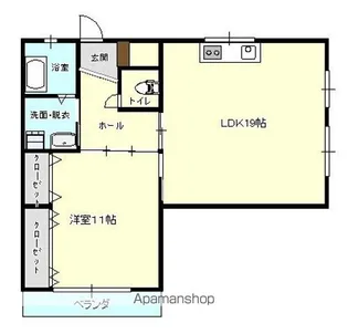 火宮マンション【105号室】の間取り