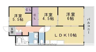 ロイヤルハイツ高塚II【407号室】の間取り