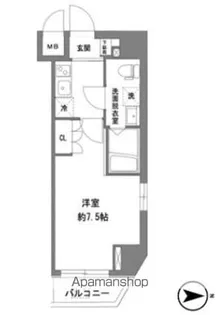 ラヴィータ新御徒町【5階】の間取り
