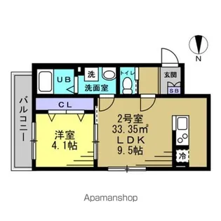 ベルシャンテ八千代台【3階】の間取り