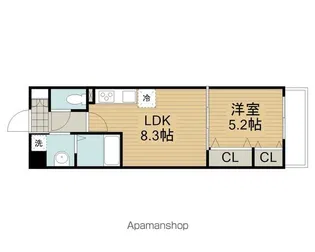 ラモーナ諸福?【1階】の間取り