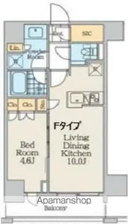 クレストコート中野富士見町【5階】の間取り