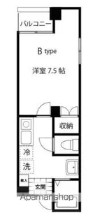ブリヂネル堀留【4階】の間取り