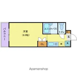 ピュアパレス江戸川台【1階】の間取り