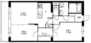 スウィートベル【3階】の間取り