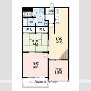 ダイヤモンド寿泉【207号室】の間取り