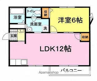 イーストヴィレッジ【101号室】の間取り