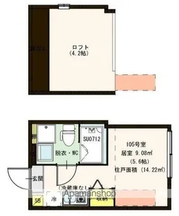 アジュール小岩【105※号室】の間取り