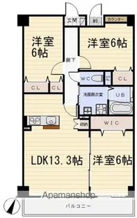 アヴニール・シエル【4階】の間取り